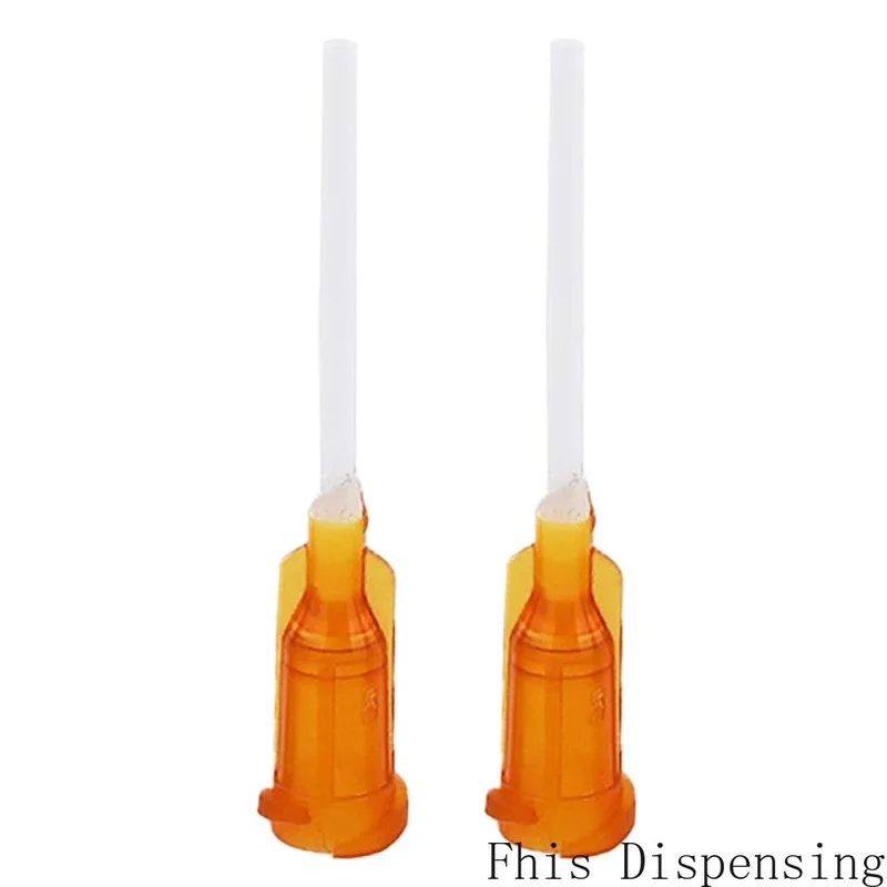 Glue Dispensing Needle Tube Length 25mm 1 Inch 15G PP Flexible Needle Pack of 20