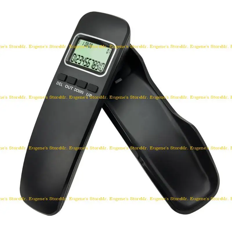 D08B Corded Phones Landline Wall Mountable Landline Telephone FSK/DTMF Table/Wall Phone with LCD Display Fixed Phone