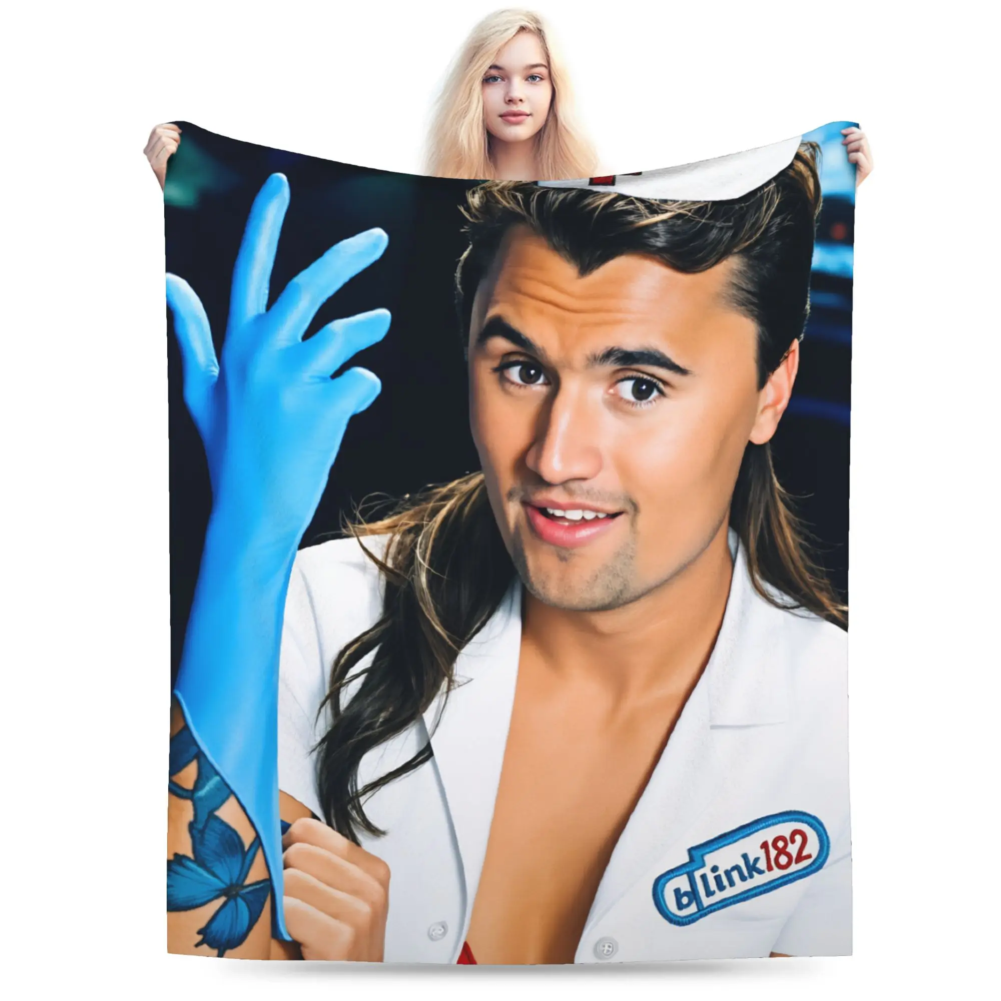 Charlie Kirk Funny Meme Blanket Warm  Throw Blanket Winter Boy Girl Outdoor Travel Office Bedspread