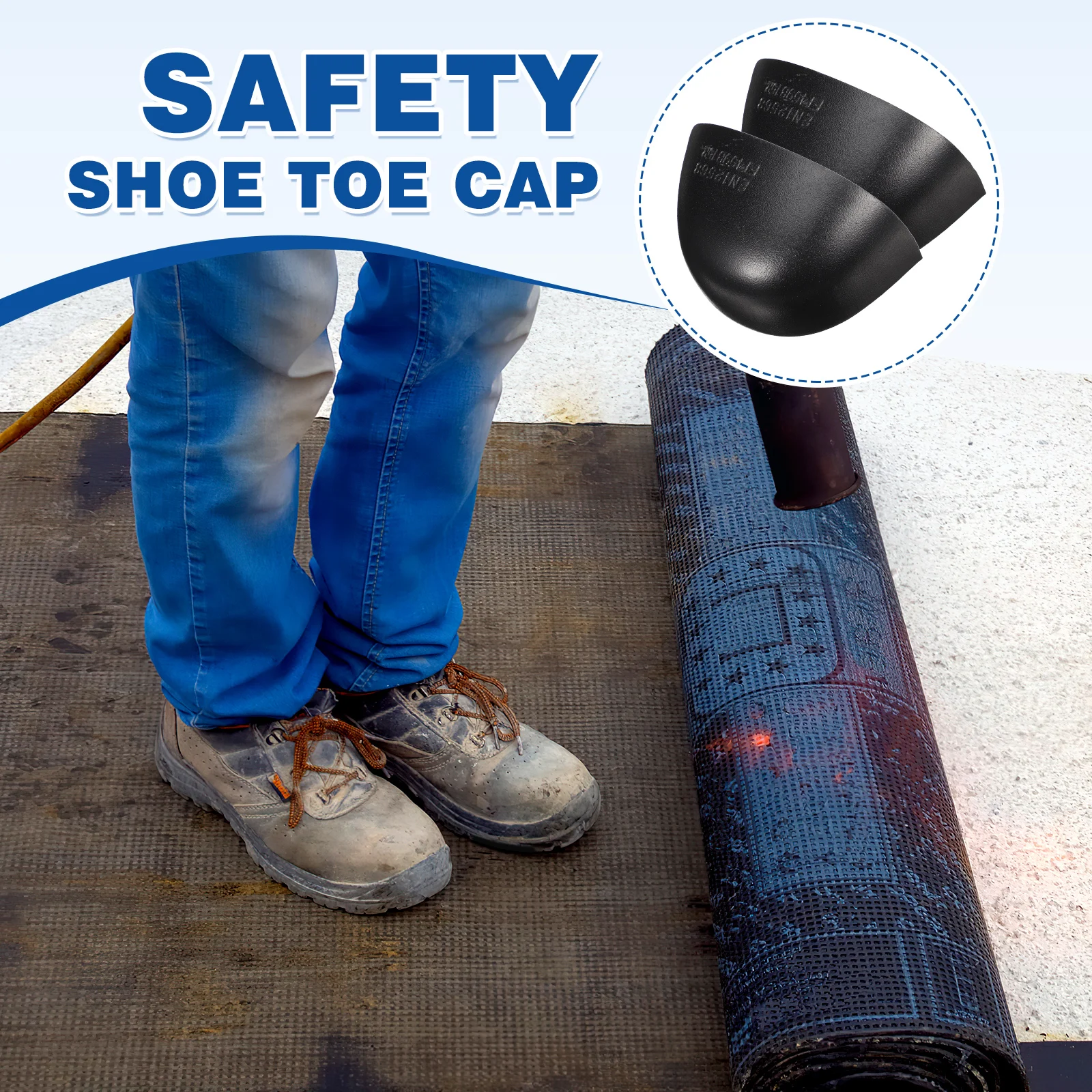 

Universal Steel Toe Caps For Boots Safety Shoe Accessories Smash Proof Inserts Metatarsal Covers Household Merchandises Dust