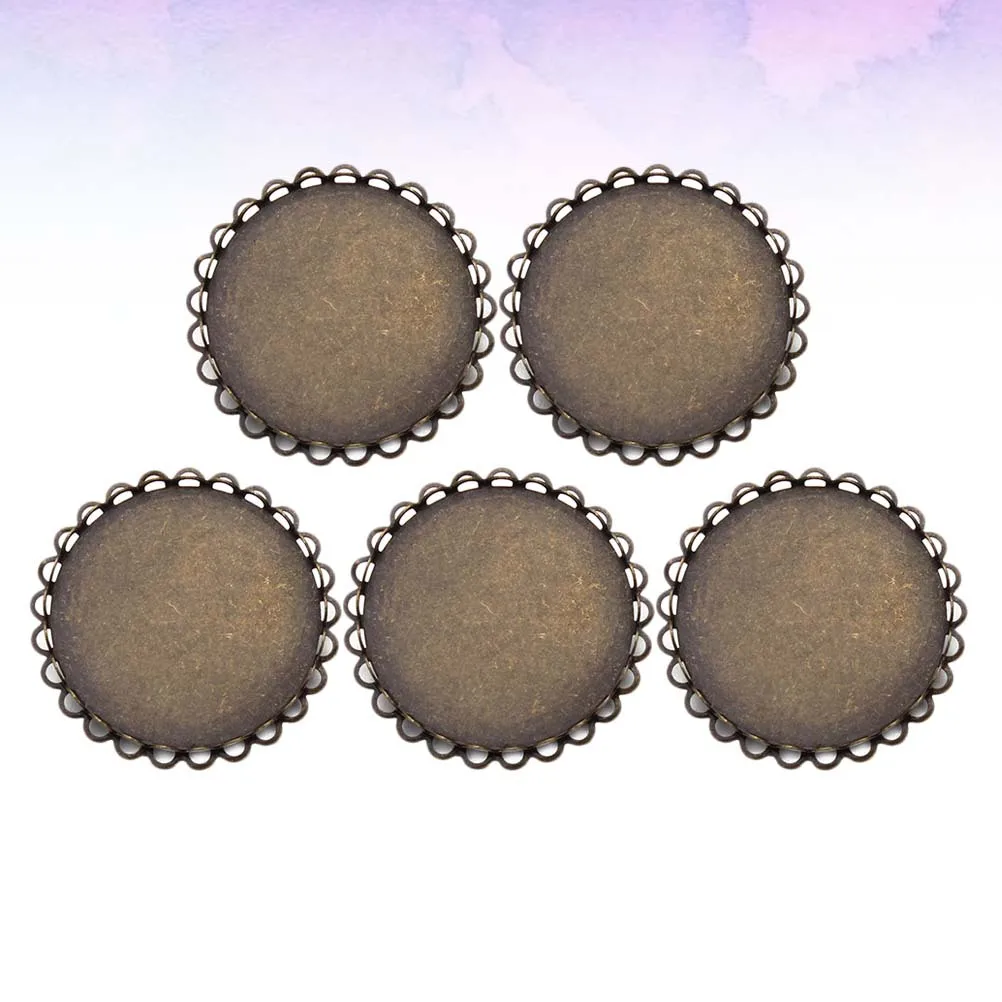 

5Pcs Brooch Bottom Tray Stainless Steel Strong Grip DIY Lapel Pin Base Badge Making Jewelry Crafts Accessories