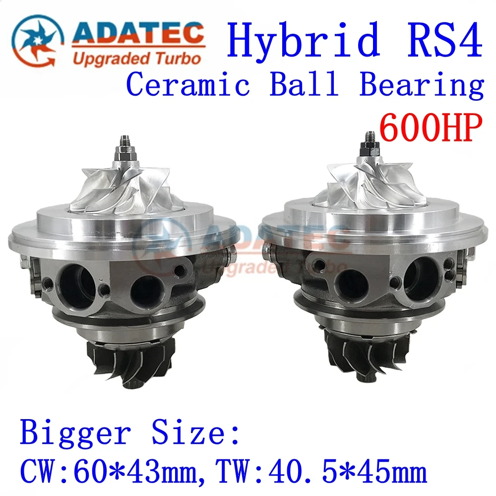 

Hybrid RS4 600HP Ceramic Ball Bearing Pair Turbo Cartridge 06M145701T/06M145702T Turbine CHRA 06M145701L FOR Audi RS4 8W B9 ; RS