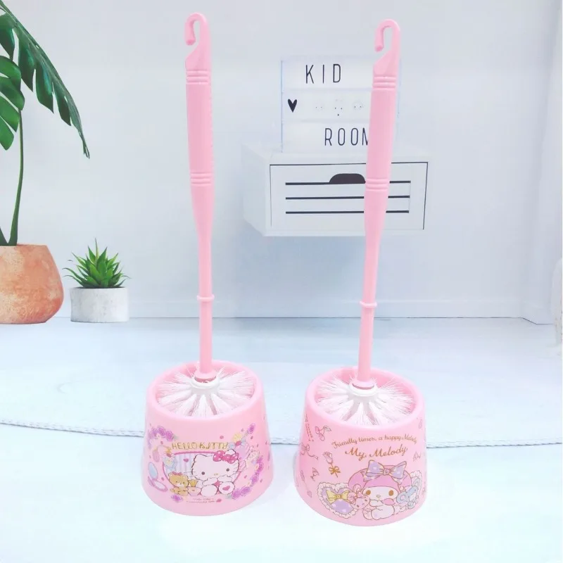 Hello Kitty Cartoon Printed Toilet Brush with Strong Cleaning Power Durable Material Easy To Dry Wholesale of Women Products