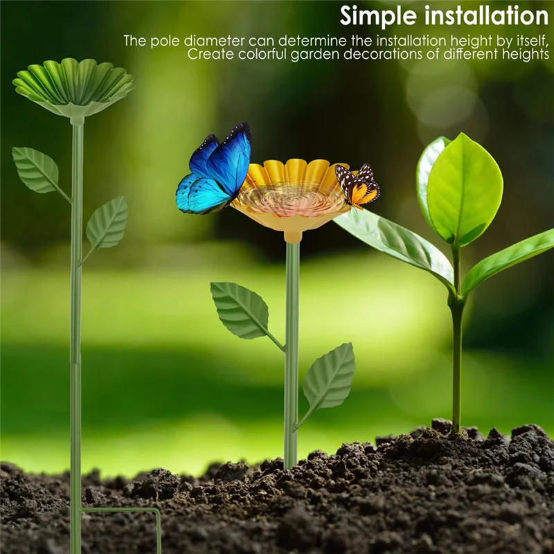 

ABKU-4Pcs Bee Watering Station Bee Watering Cups Bee Water Feeder Bee Cups Colorful Bee Bath Bowl Bee Cups Watering Station