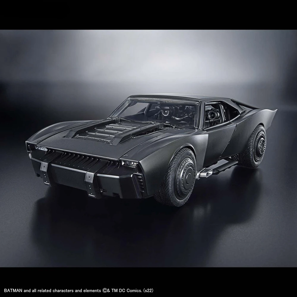 In Stock Original Bandai Batman Batmobile Bruce Wayne 1/35 Dc Genuine Anime Figur Action Figures Assemble Collection Model Toys