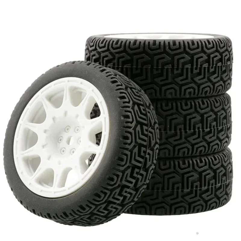 4pcs RC Car 66mm Rubber Tires for WLtoys 144001 and 1/18 1/16 1/10 RC Buggy Crawler on/Off Road Car Spare Parts Replacements image 4