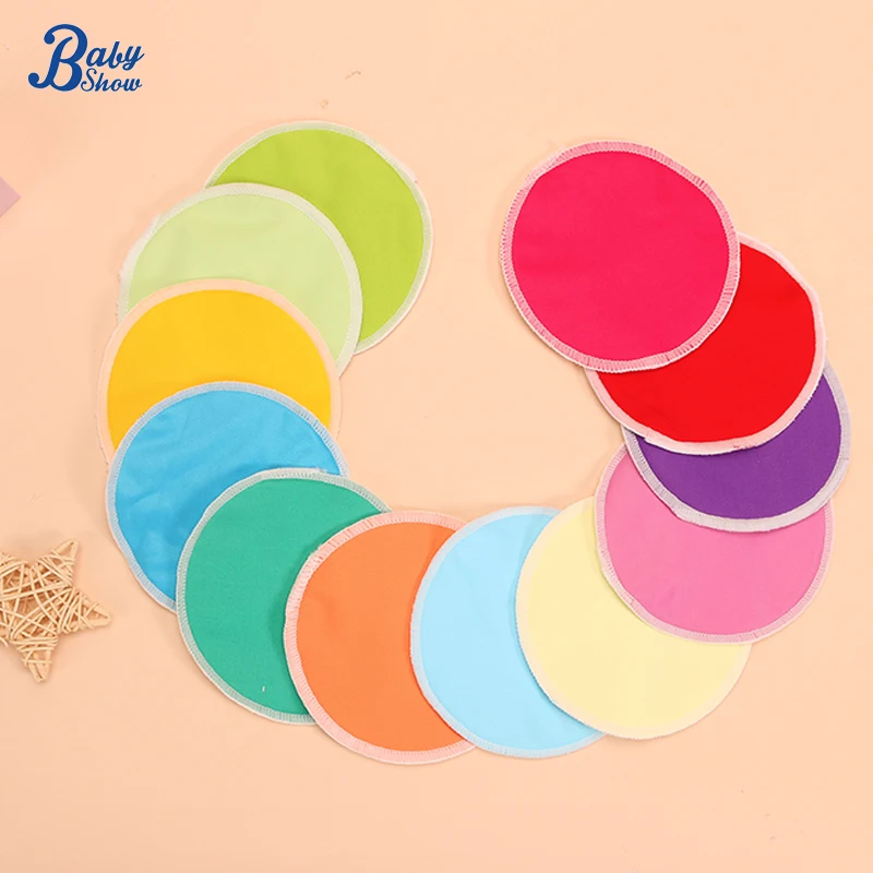 6PCS Eco-friendly Washable Breast Pad Breastfeeding Nipple Pad for Maternity Reusable Nipple Covers Breast Feeding Nursing Pads