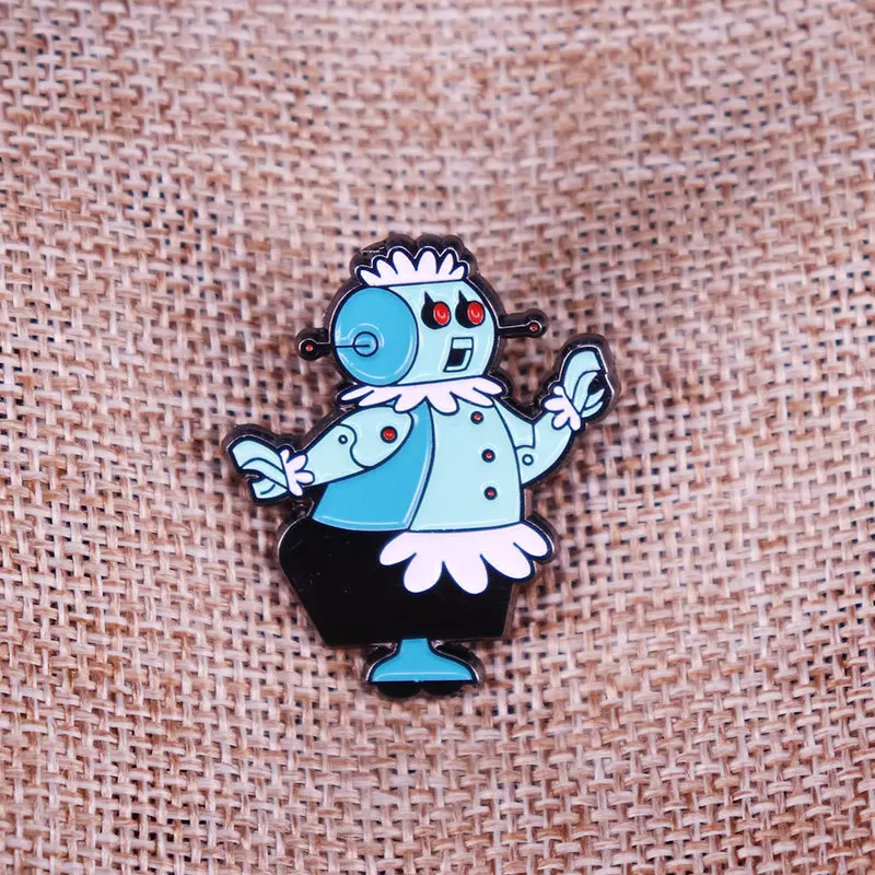 C3612 Cartoon Robot Lapel Pins for Backpack Enamel Pin Brooches for Clothing Badges Cute Anime Jewelry Accessories
