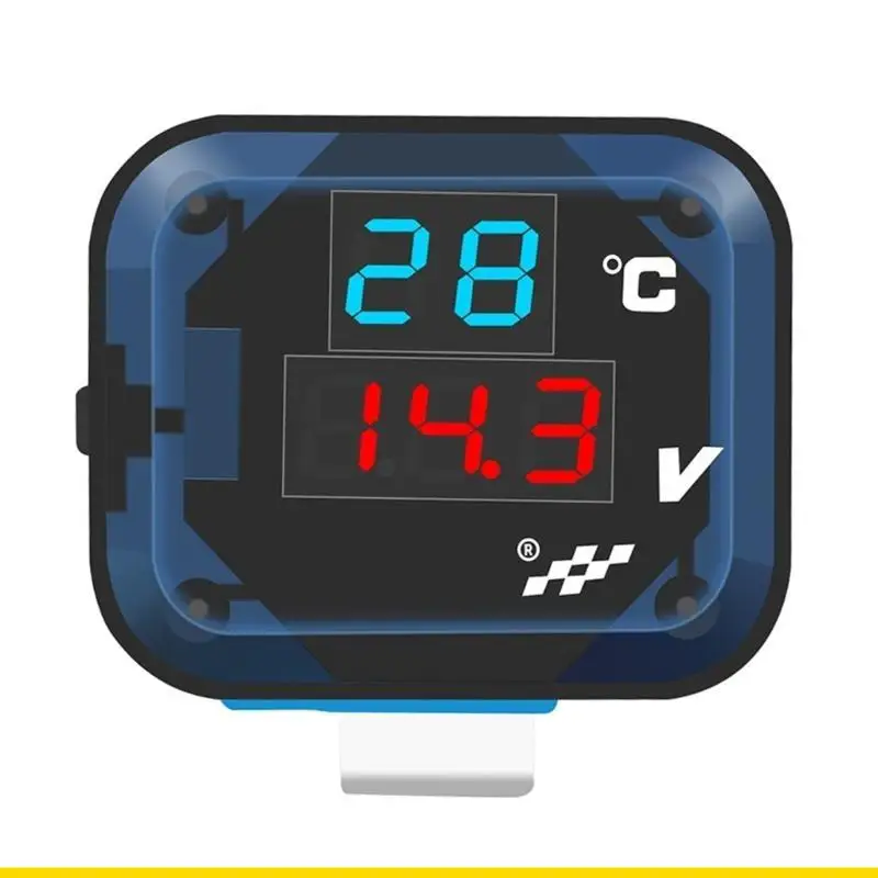 SZCH Motorcycle Handlebar Mounting Temperature Tester with Charging Port
