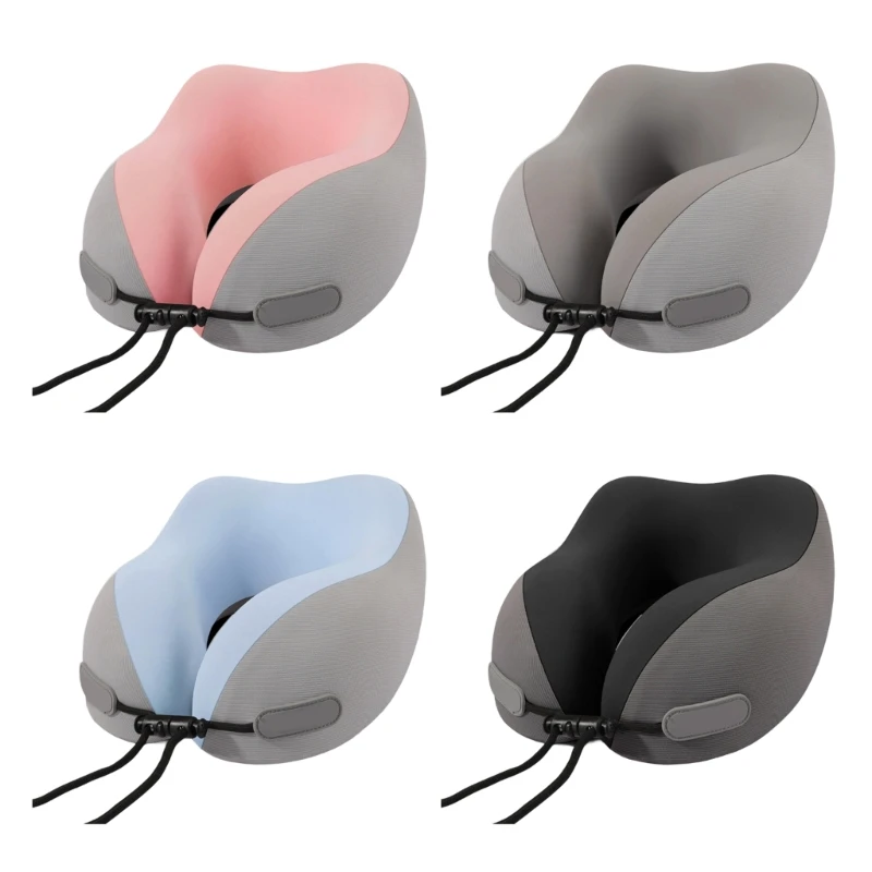 Memory Foam Travel Pillow Ensures Neck Support Comfort Cushion Suitable for Comfortable Travel & Home Use Long Journeys New