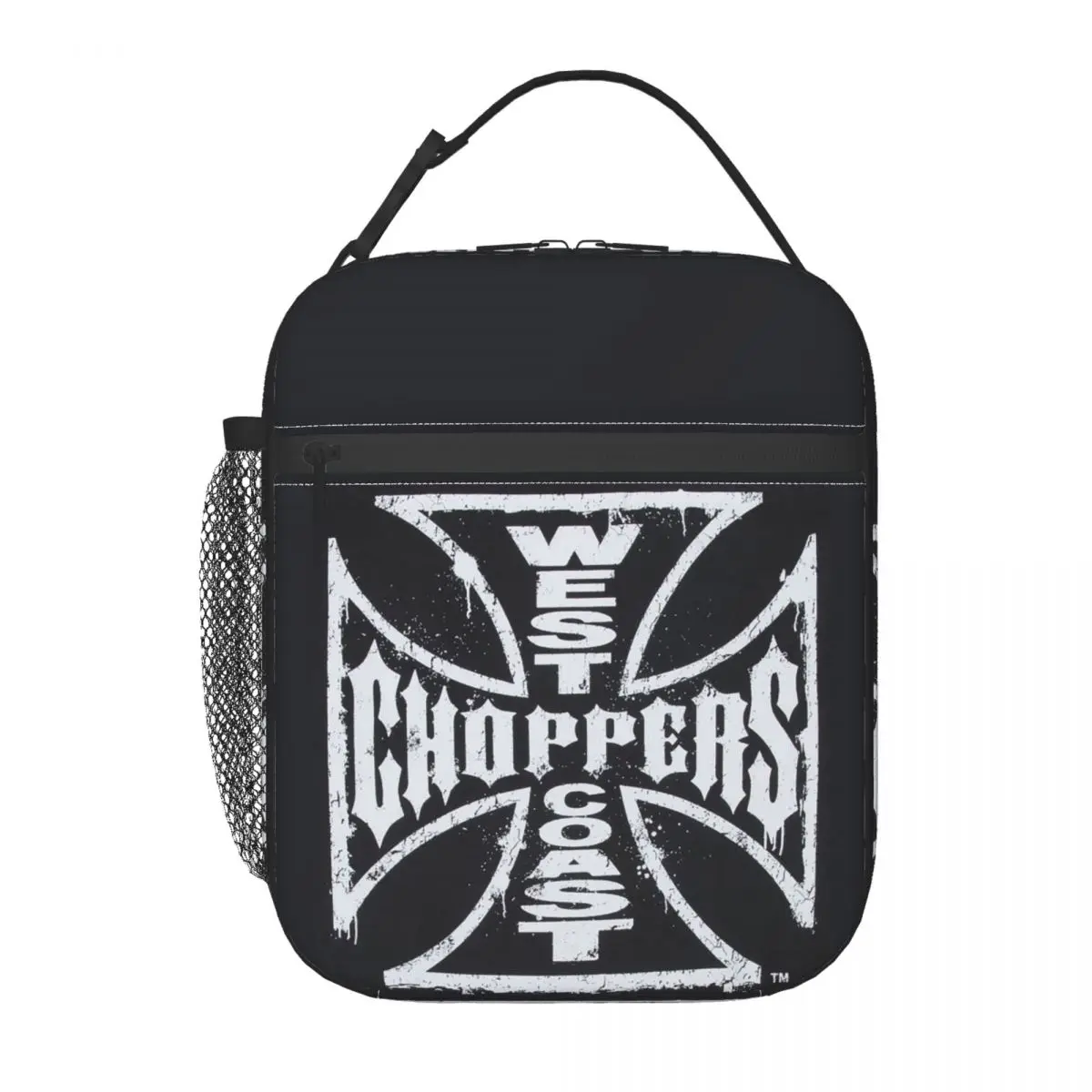 West Coast Iron Cross Choppers Insulated Lunch Bag for Women Kids Portable Food Boxes Thermal Lunch Box Tote