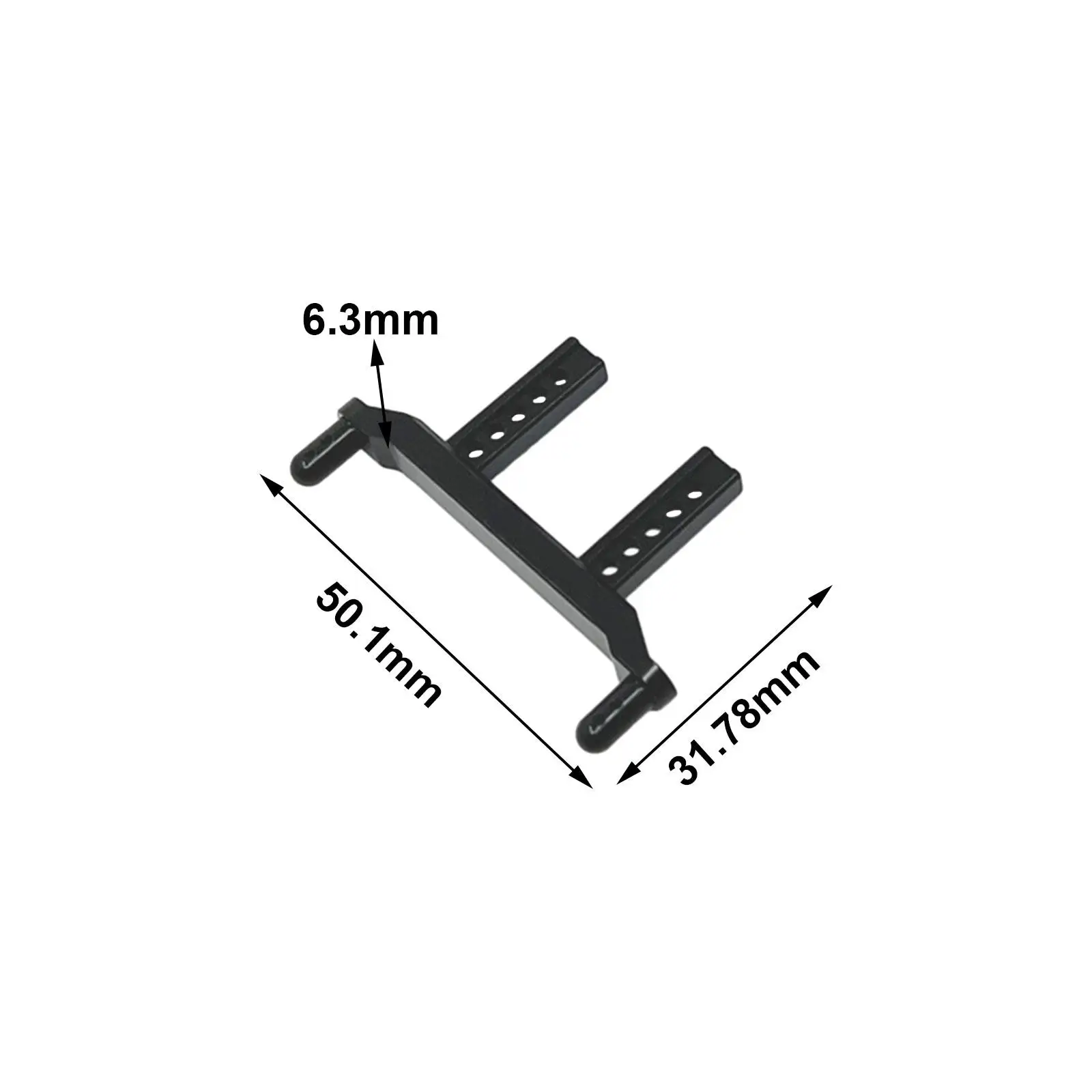 2x 1:16 Aluminum RC Body Post Mounts Front And Rear Shell Columns Accessories