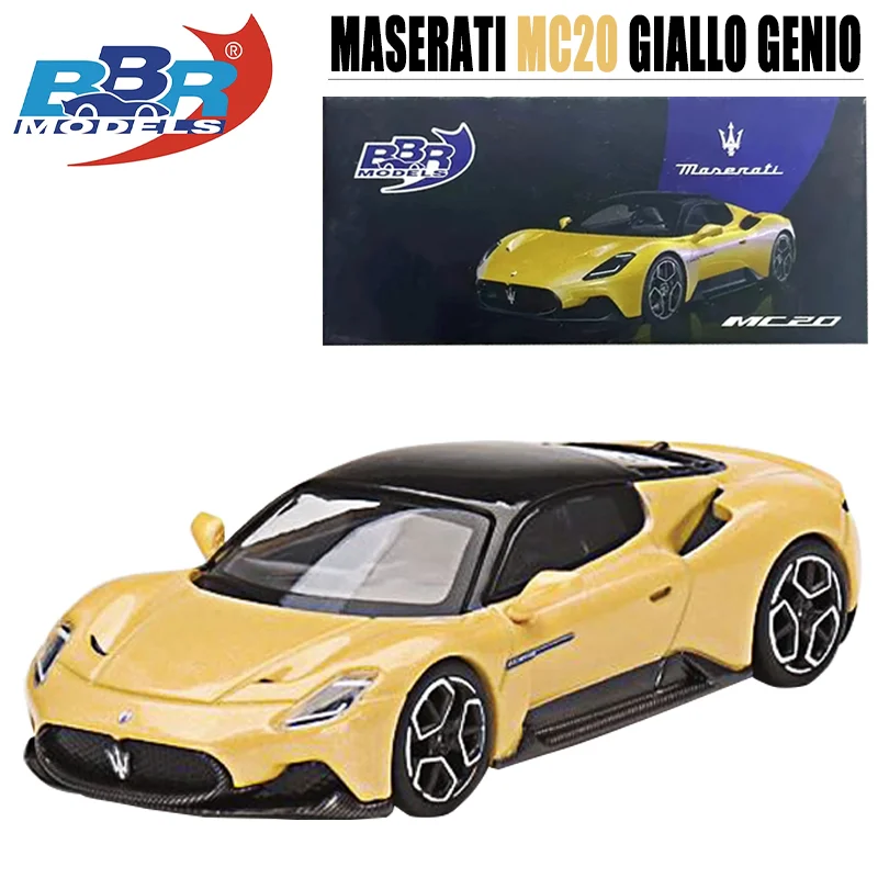 

BBR 1/64 Maserati MC20 Giallo Genio Alloy Toy Motor Vehicle Diecast Metal Model Gifts