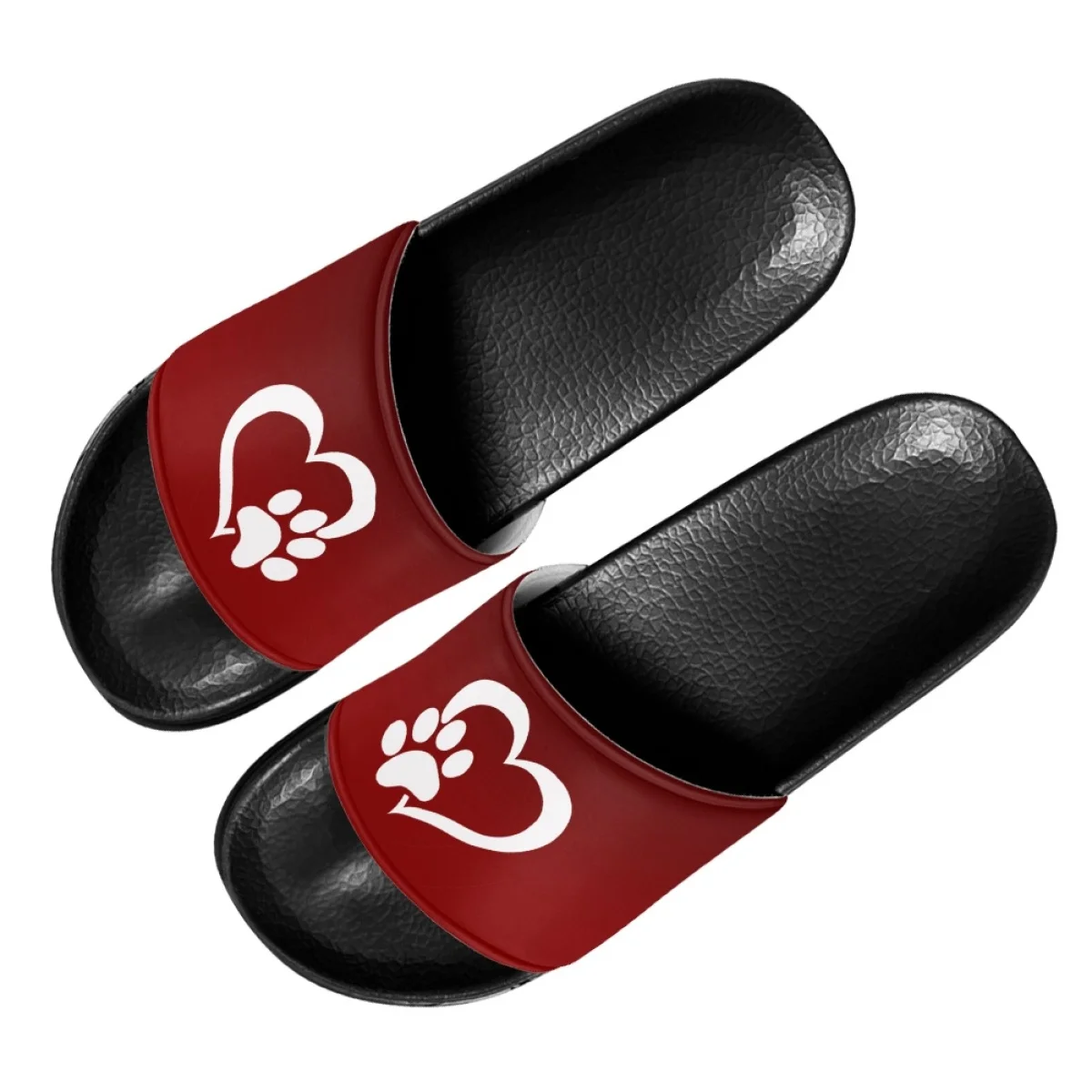 Indoor and Outdoor Slippers Dog Paw Fashion Design Summer Casual Bathroom Slippers for Women Lightweight Comfortable Beach Slide