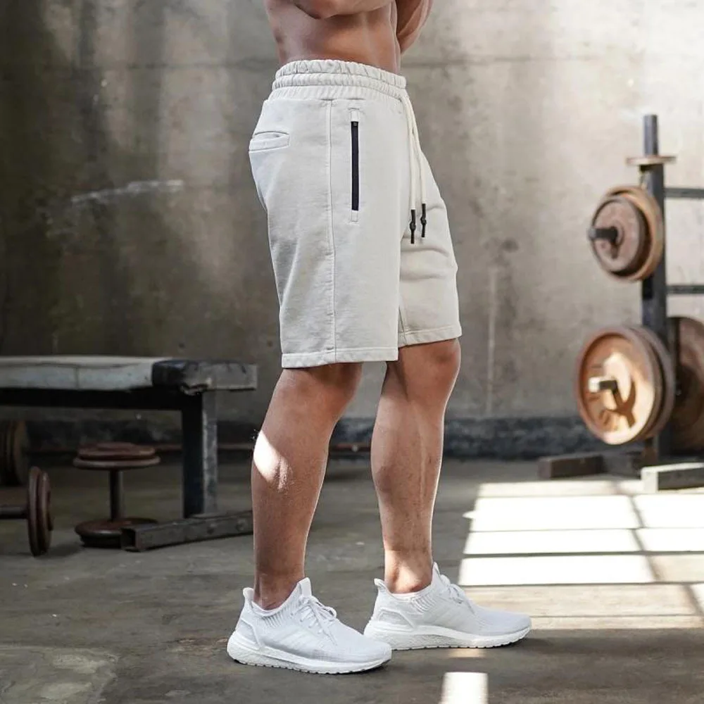 2024 nuovi uomini pantaloncini da corsa sportivi pantaloni sportivi da Bodybuilding in cotone pantaloni corti da Fitness Jogger palestre