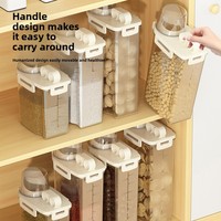 1.7L/2.5L/3L Reusable Laundry Detergent Dispenser Sealed Storage Container for Grain and Miscellaneous Grain Storage Tank
