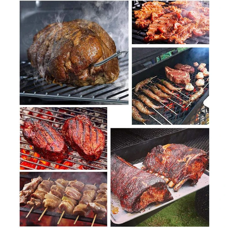 Stainless Steel Smoker Box for Wood Chips BBQ Grilling Apple Wood Chips Box on Gas Grill or Charcoal Grills Barbecue Accessories