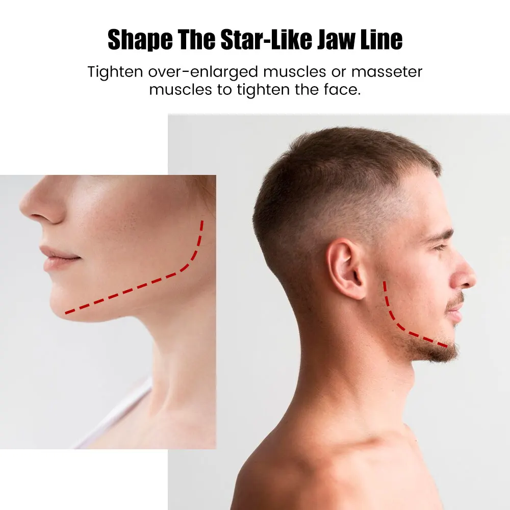 Silicone Jaw Line Exerciser Jawline Chew Ball Fitness Facial Toner Face And Neck Muscle Trainer Chin Cheek Exercise Jawliner