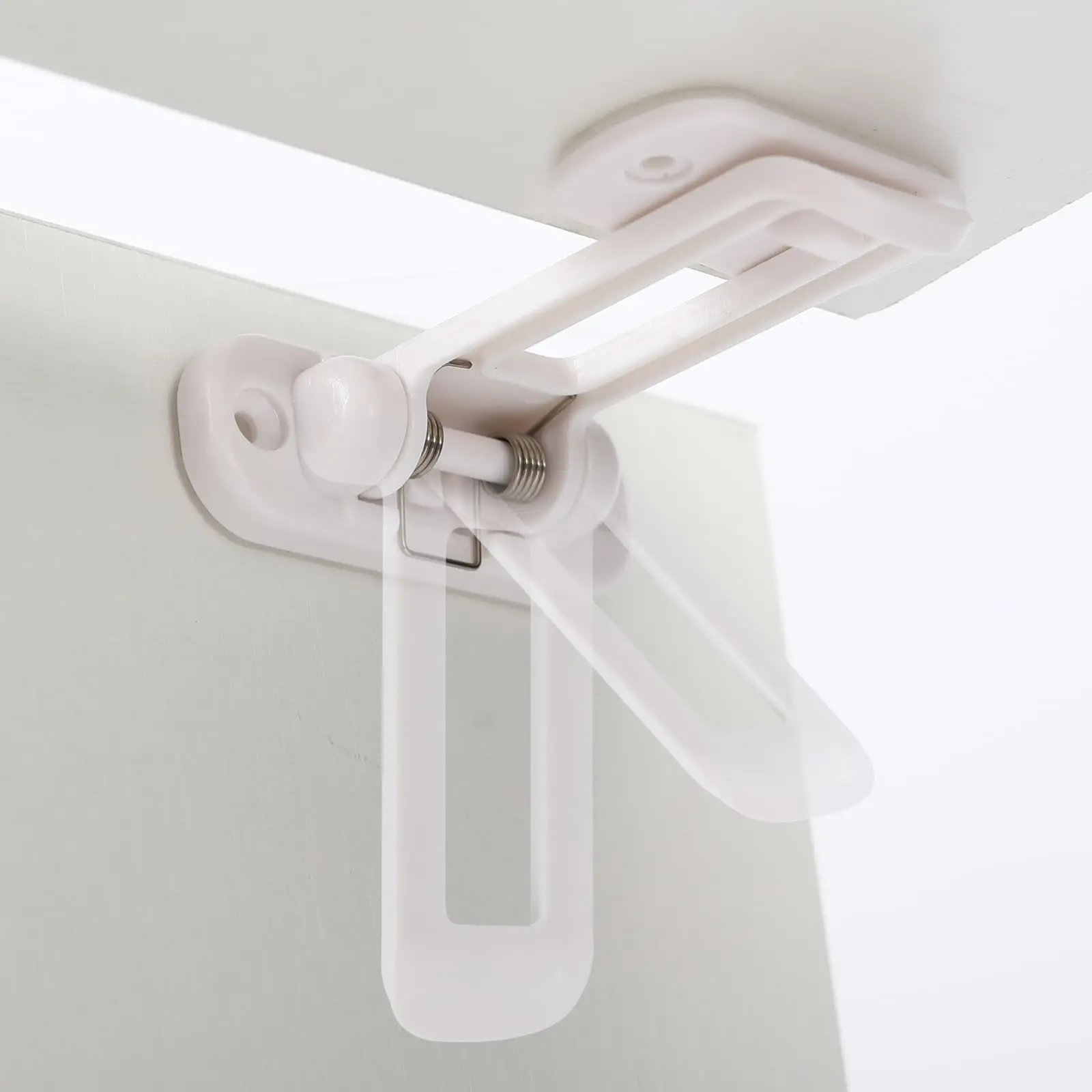 Invisible Foldable Child Proof Drawer Locks 10Pc No Drilling Baby Proof Cabinet Latches with Strong AdhesiveToddler Pet Proofing