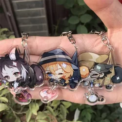 LLavero de Bungo Stray Dogs Nakajima Atsushi Ryunosuke Akutagawa, accesorios de Anime, insignia colgante de Cosplay