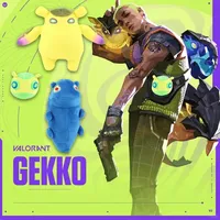 Valorant Plush Gekko Pet Wingman Plush Toy Kawaii Game Peripheral 22cm Cute Soft Cotton Stuffed Doll New Year Gift Kawaii Toy