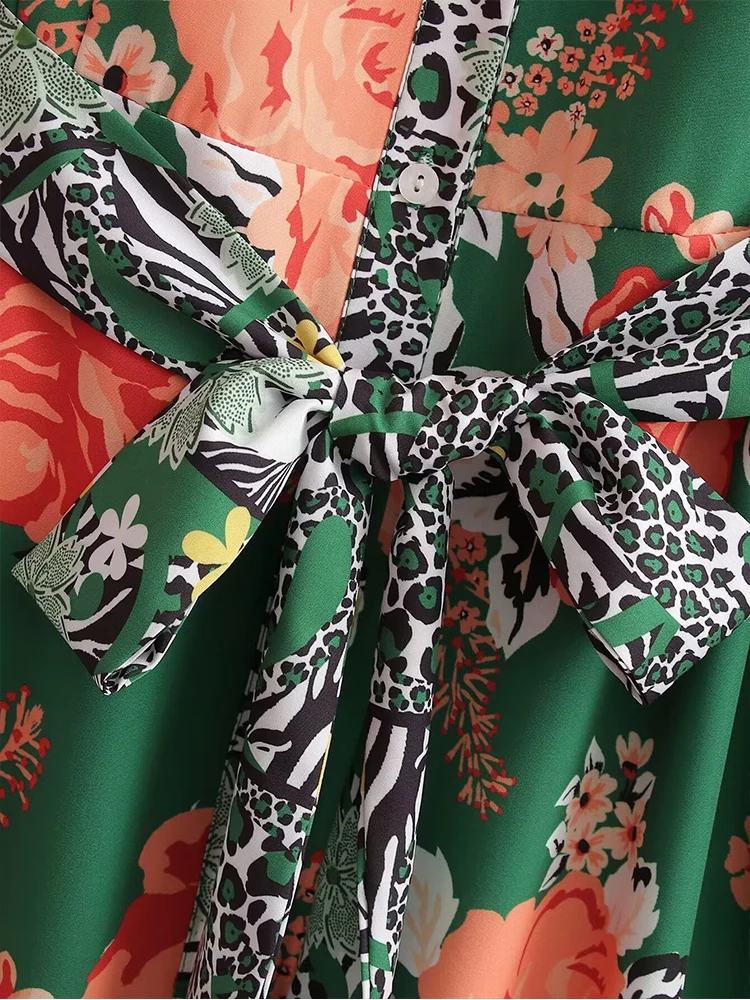 新しいヨーロッパ風の婦人服：ファッショナブルで多用途、そしてエレガントな、花柄のパッチワークデザインが特徴です。