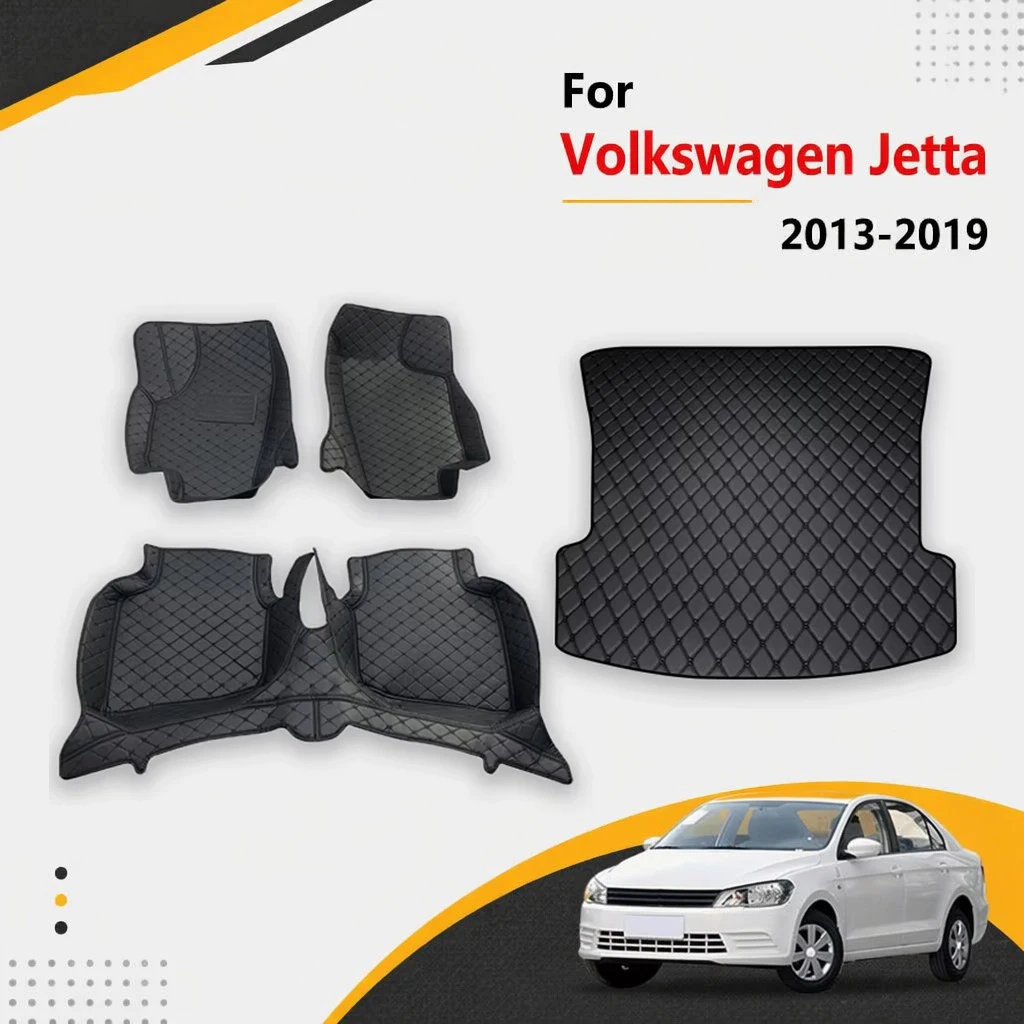 

Car Floor Mats Trunk Carpets For Volkswagen Jetta 2019 2018 2017 2016 2015 2014 2013 Covers Auto Interior Accessories Waterproof