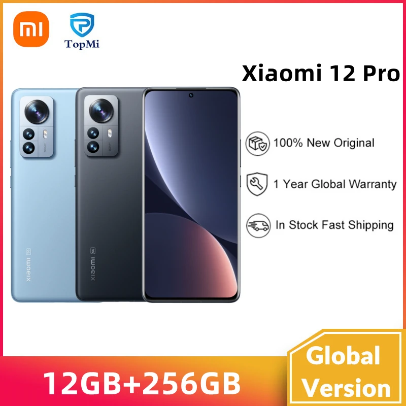 

Телефон Xiaomi 12 Pro, 12 Гб, 256 ГБ, Восьмиядерный процессор Snapdragon 8 gen 1, экран 6,73 дюйма, 120 Гц, 4600 мАч, камера 50 МП, 120 Вт, Xiaomi12 Pro