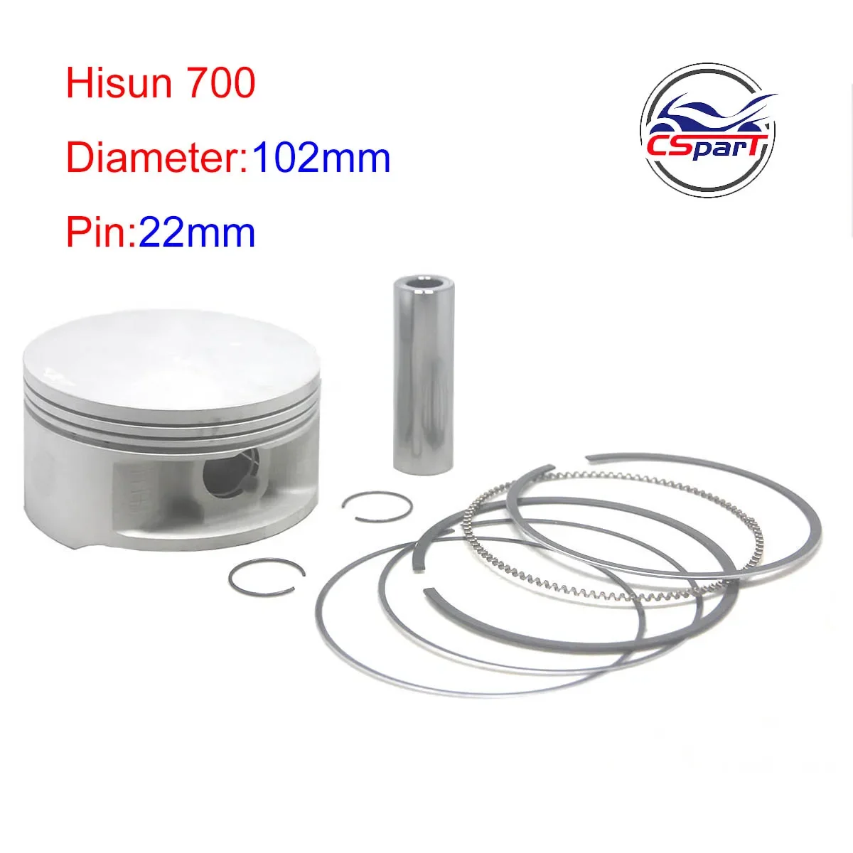 HS700 102MM 22MM Piston Kit  For HISUN 700CC 700 ATV QUAD   PARTS