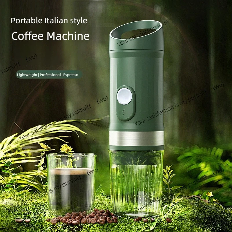 

Portable capsule coffee machine, lithium battery 3 in 1 multi-capsule compartment can be heated fully automatic coffee machine