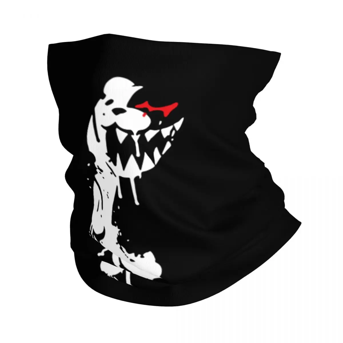 Dipinto Monokuma Danganronpa Bandana Neck Cover stampato Anime Balaclavas Wrap sciarpa Warm Headwear pesca per uomo donna adulto