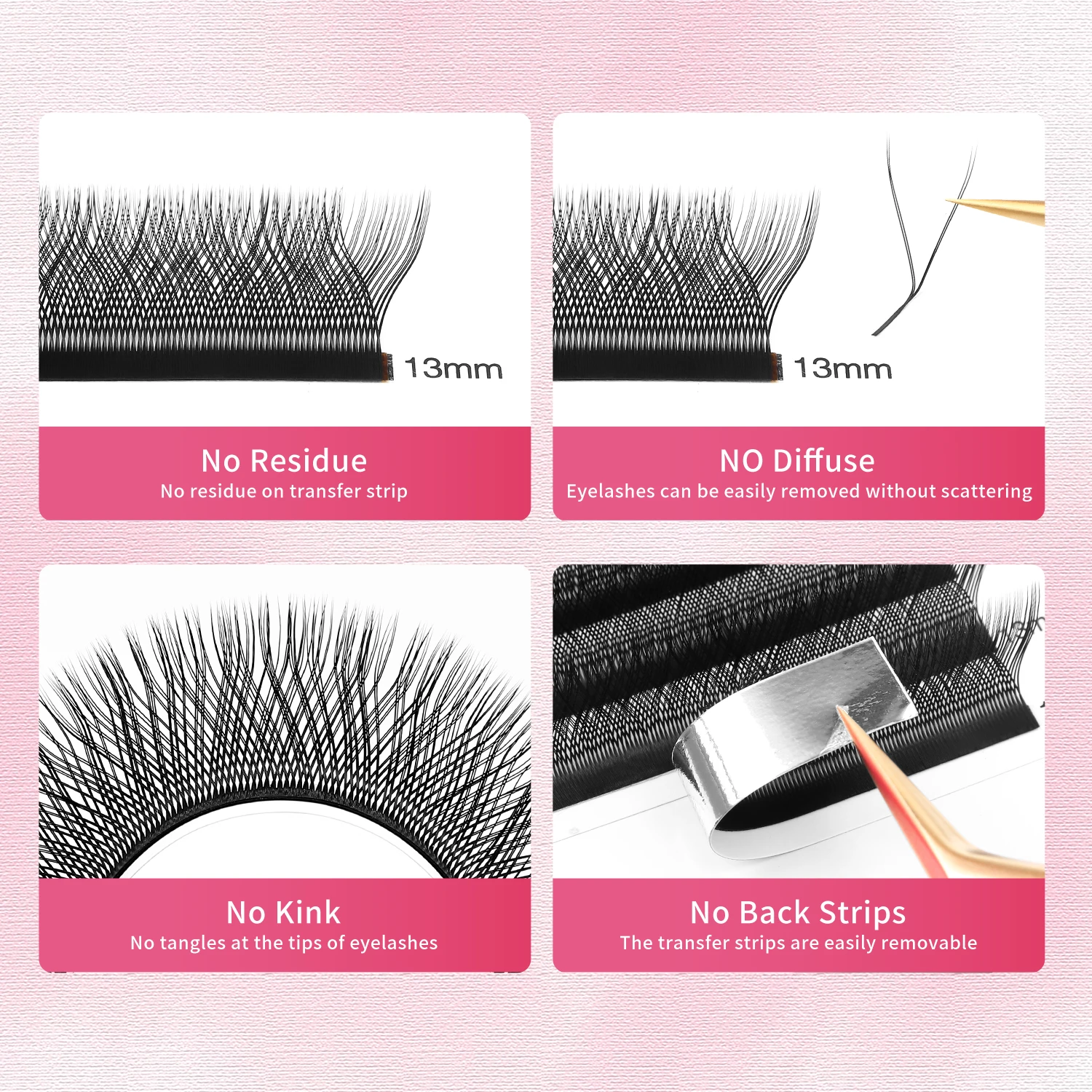 XIUSUZAKI L/LU/M Curl YY 3D 4D 5D W Extensions de cils doux naturel W Extensions de cils préfabriqués Volume ventilateurs faux cils boutique