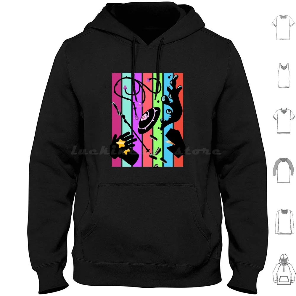 Weapons And Things Hoodie Cotton Long Sleeve Steven Universe Gems Crystal Gems Homeworld Gems Gem Weapons Garnet Pearl