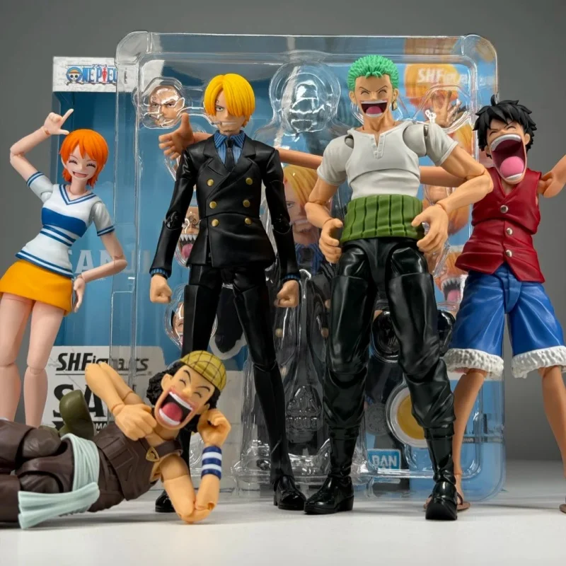 

Bandai S.H.Figuarts One Piece Romance Dawn Usopp Nami Roronoa Zoro Sanji Action Figure - Completed Model Collectible Anime Gift