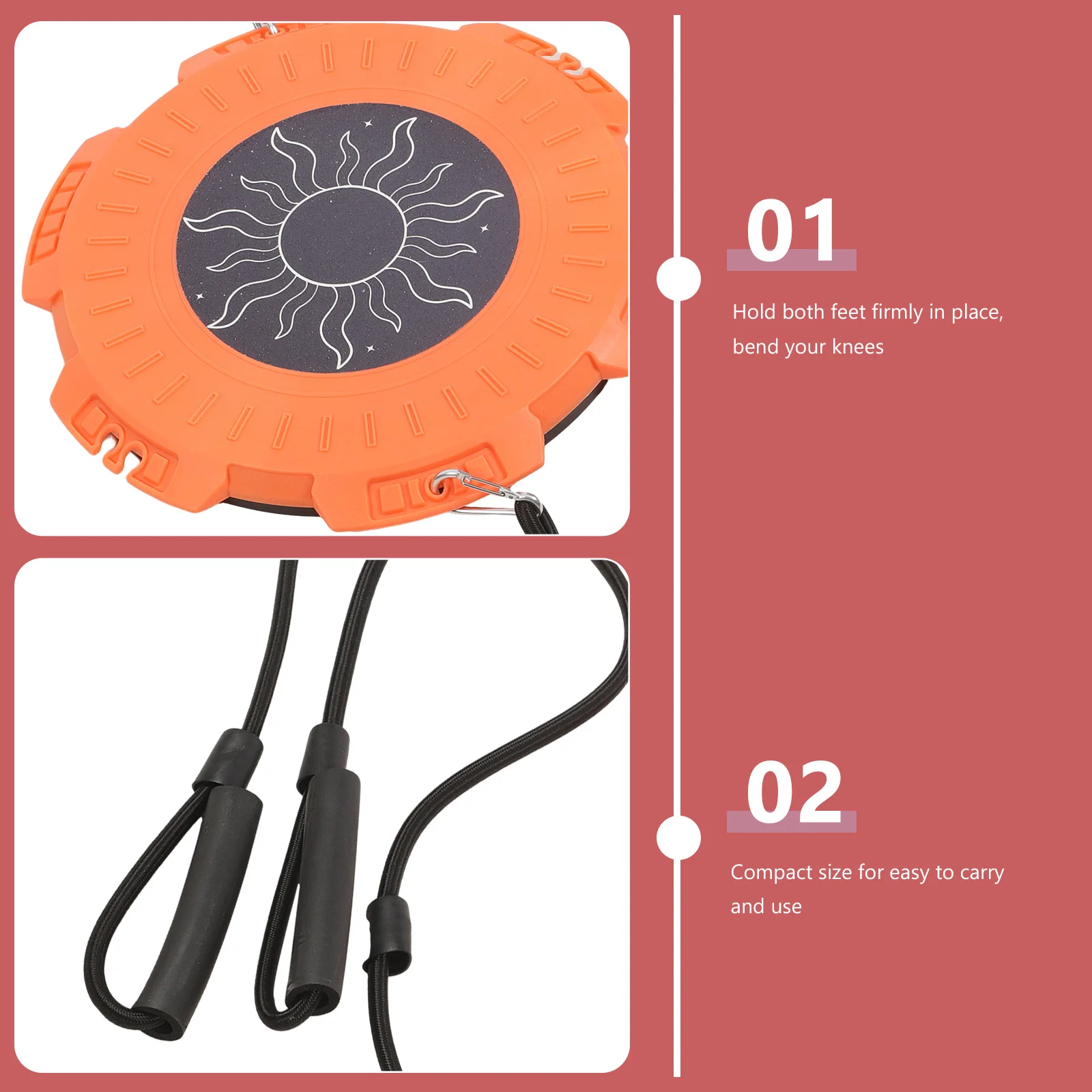 

1Set Waist Twisting Disc Slimming Equipment Textured Platform Ball-Bearing Swivel Home Use Rotating Board