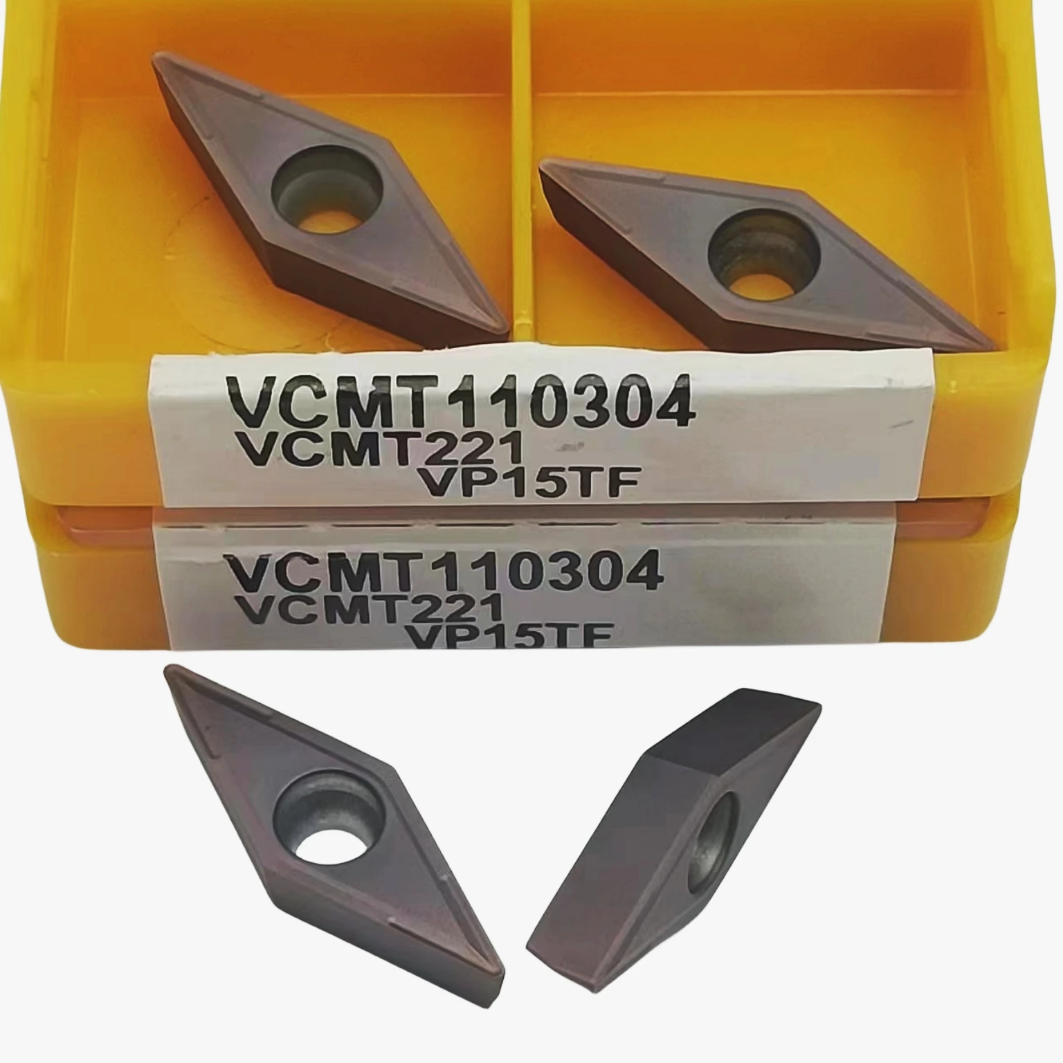 Herramienta de torneado y fresado CNC, inserto de carburo VCMT110304 VP15TF VCMT110304 UE6020