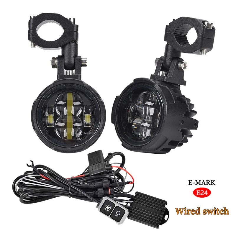 

Motorcycle Front Fog Light Led Auxiliary Driving Lamp Dual Color For BMW R1200GS Adventure LC F800GS F700GS F650 K1600