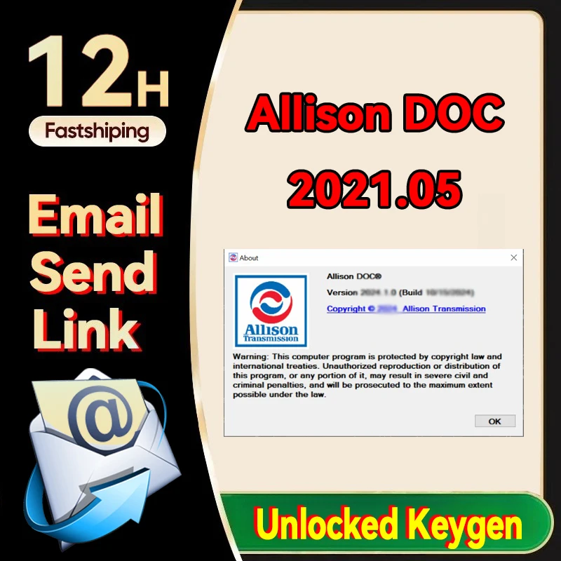 Hot Allison DOC 2021.05 + GEN5 File Keygen Transmission PC-Service Tool with keygen Can Work for NEXIQ Tool
