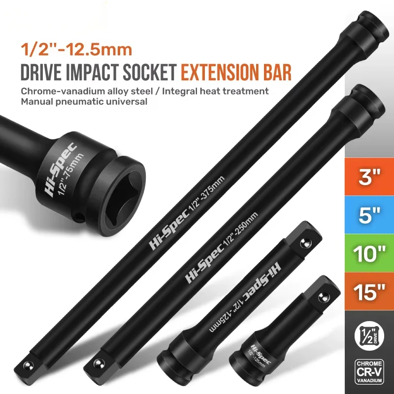 Car Repair Tools Pneumatic Wrench Extension Bar 1/2