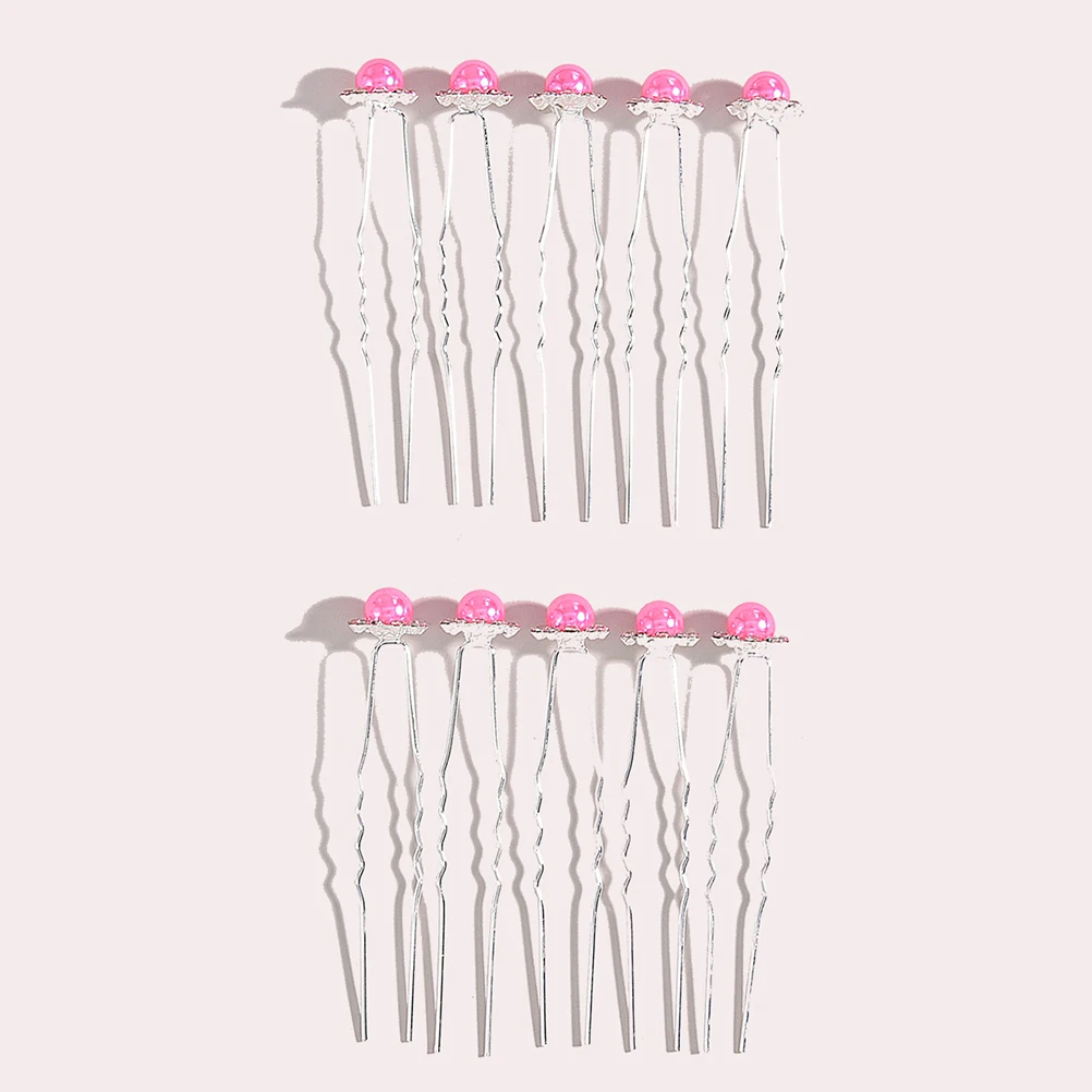 20 قطعة دبوس شعر لؤلؤي على شكل حرف U قطعة شعر زفاف فرنسية أنيقة على شكل زفاف #5