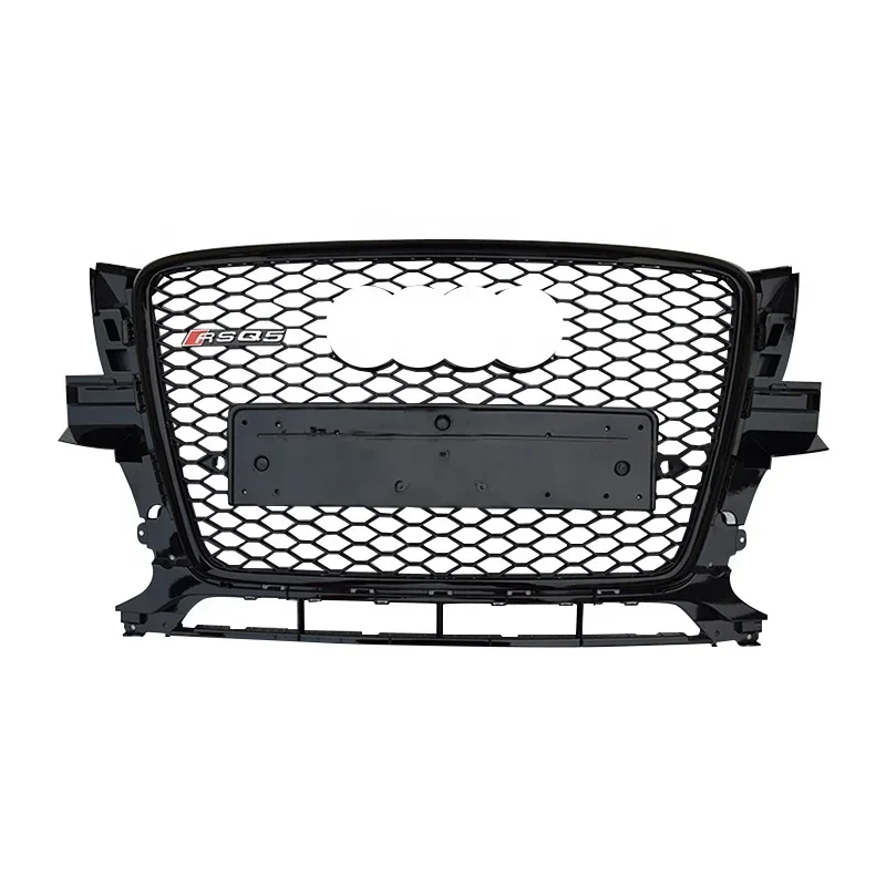 For  Q5 change to RSQ5 SQ5 front bumper grille ready to ship silver high quality mesh facelift 2009 2010 2011 2012