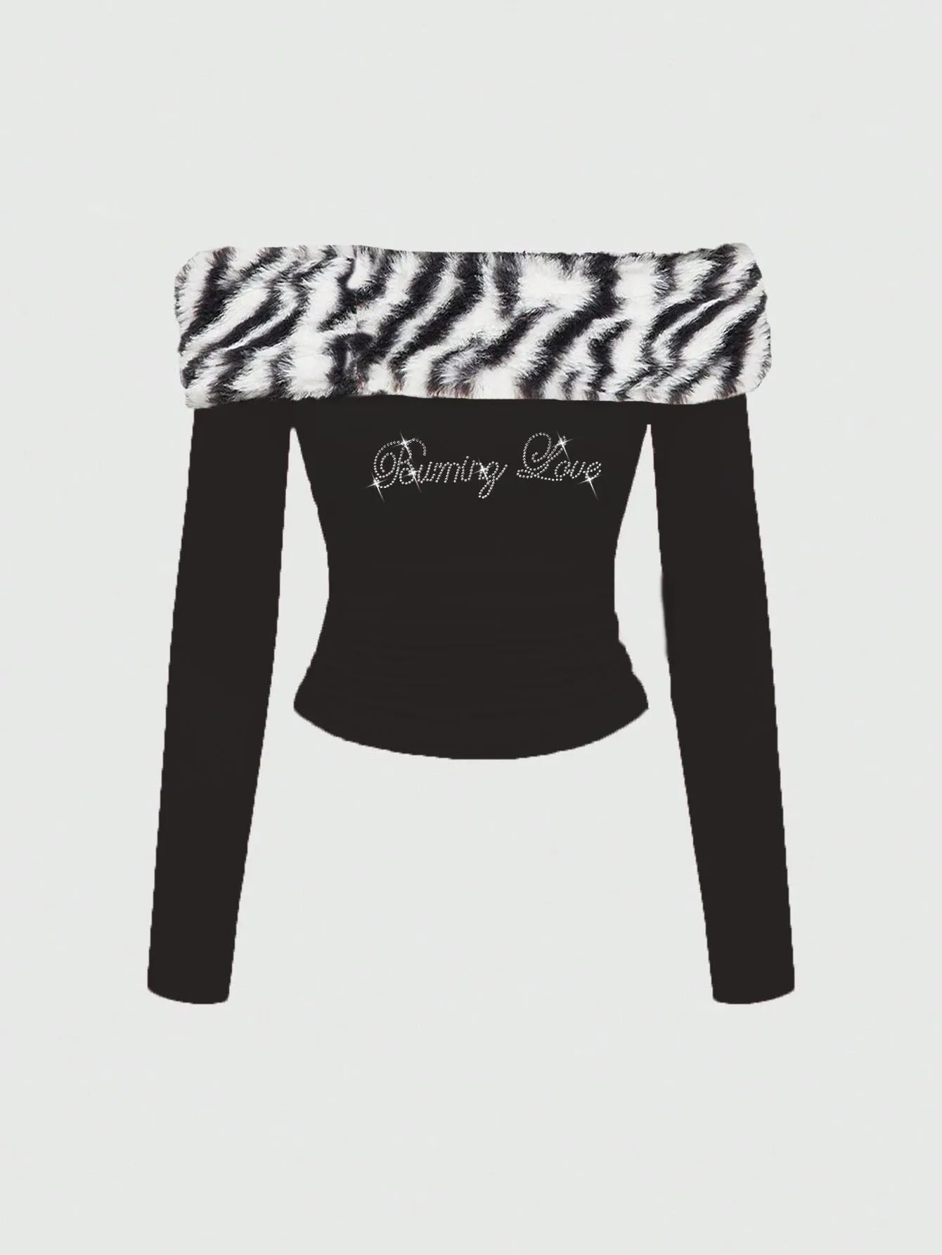 Summer New Slim Fit sexy Hot Girl Y2K Letter Hot Pressed Leopard Pattern Exposed Navel Strapless Top