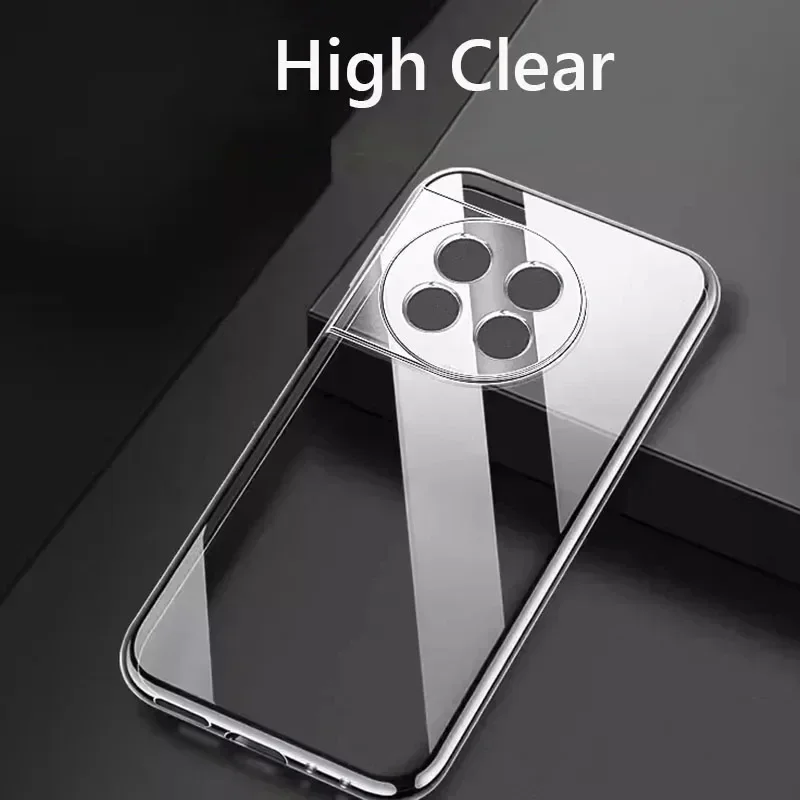 Voor OnePlus 12 Case Eenvoudige Slanke Zachte TPU Helder Transparante Telefoon Case Op Voor OnePlus 12 Een Plus 12 5G Cover