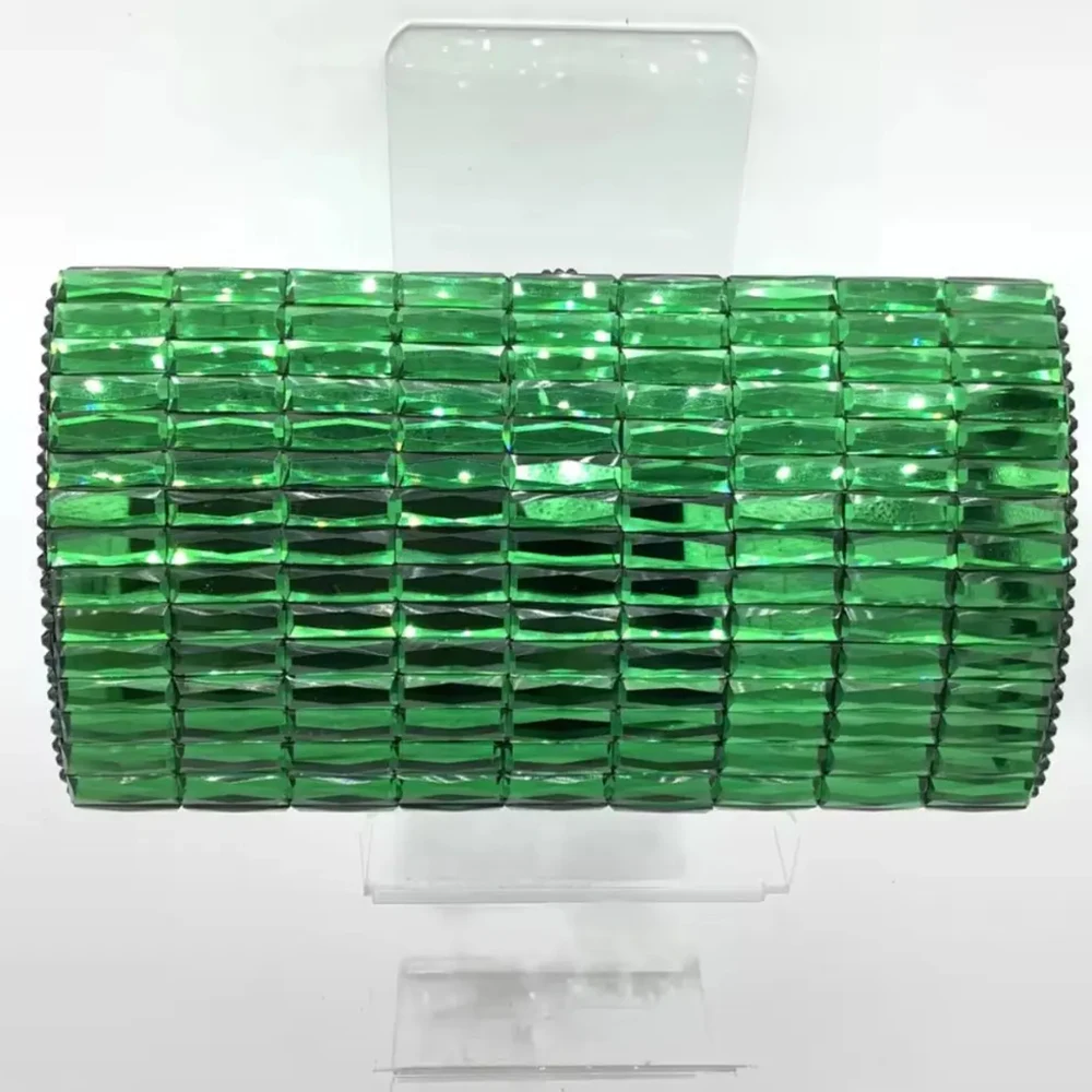 

Женская вечерняя сумка из синего стекла для роскошного свадебного кошелька для выпускного вечера, жесткие металлические сумки для ужина, вечерние коктейльные кошельки, свадебный кошелек