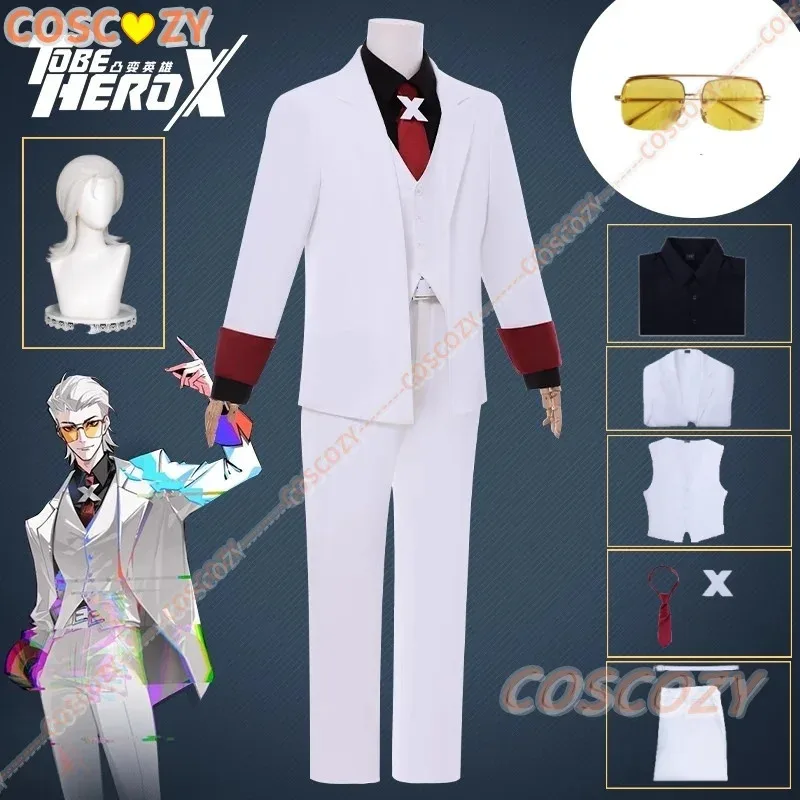

AnimeTo Be Hero X Cosplay Costume Wig White Uniform for Men Women Adult Halloween Party Outfit Props Role Play Comic Con Suit