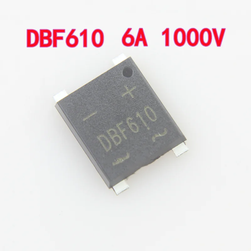 5PCS DBF210 DBF310 DBF410 DBF610 DBF810 Rectifier Bridge Bridge Rectifiers Diode 3A 4A 6A 2A 1000V SMD-4 Rectifiers components