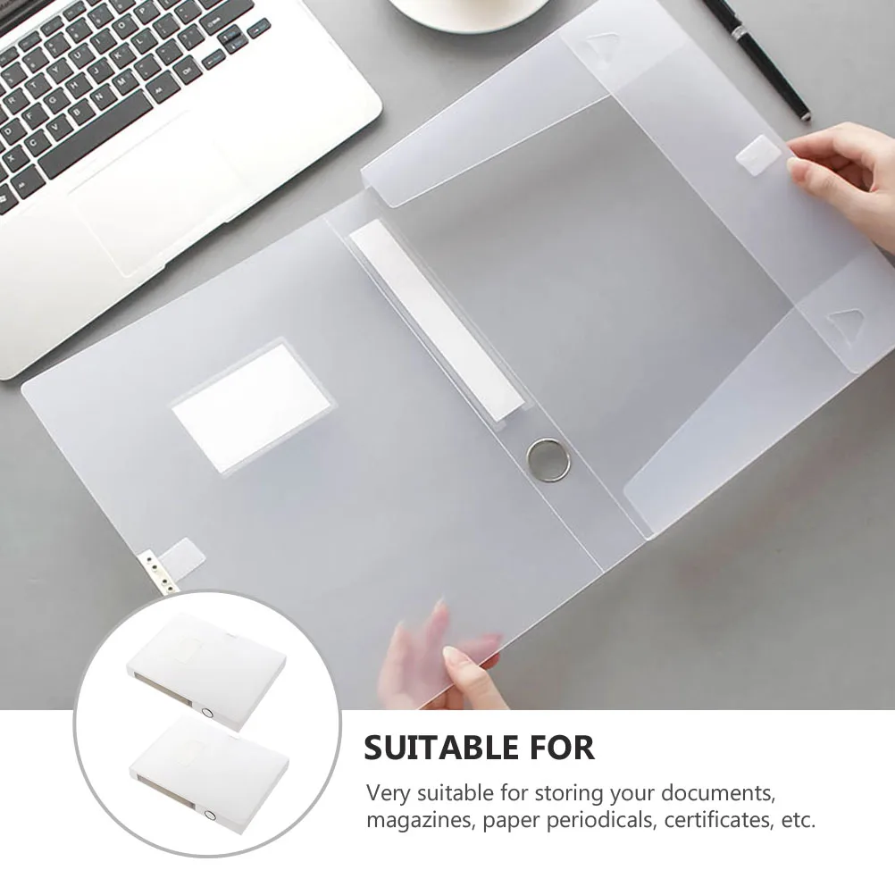 

2pcs Data Box File Organizer Document Folder Holders Desktop Storage Lightweight Magazine Holder Certificate for Office