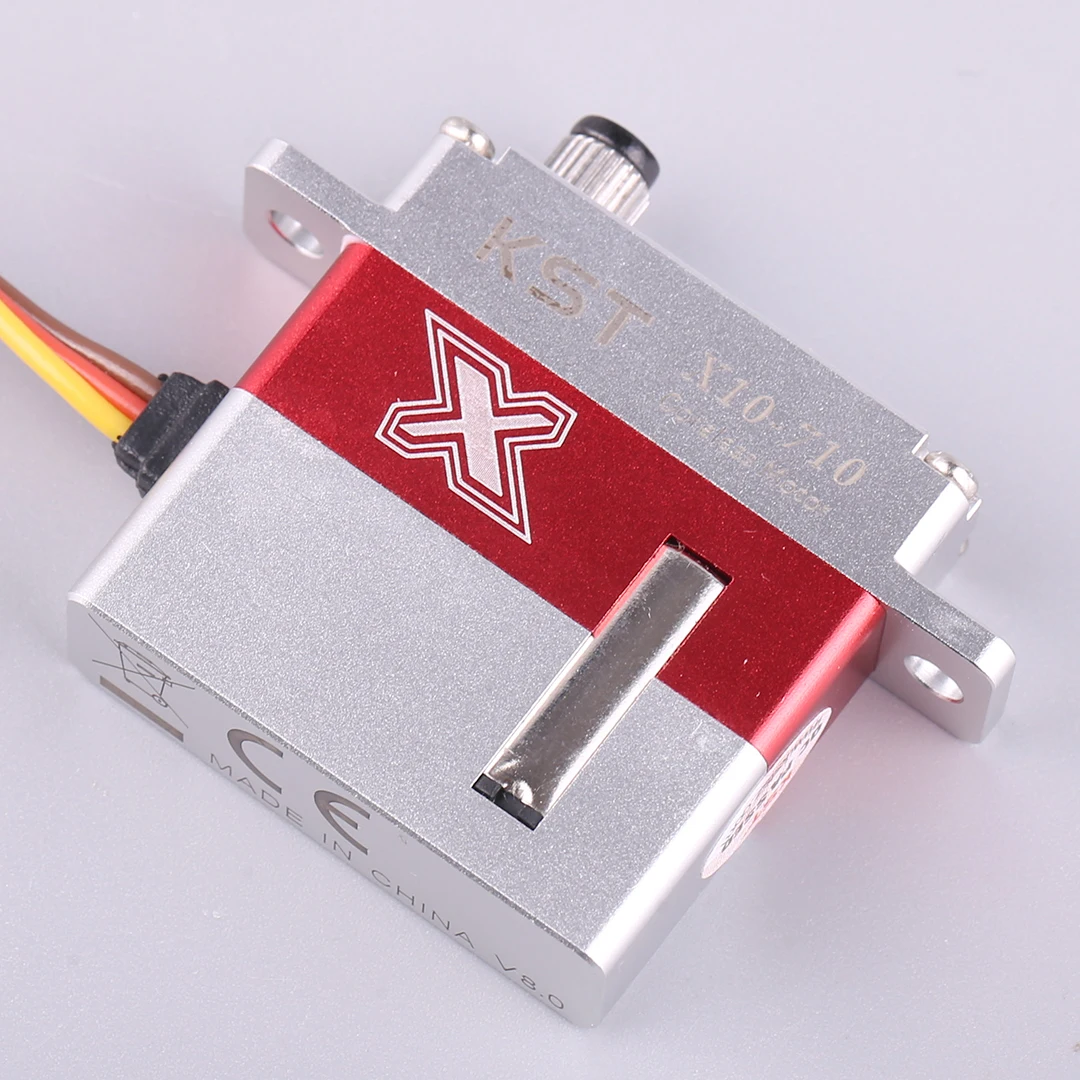 KST X10-710 9,5 kg 0,10 Sek. HV Slim Servo für RC-Modell-Hubschrauberflugzeug mit Metallarm