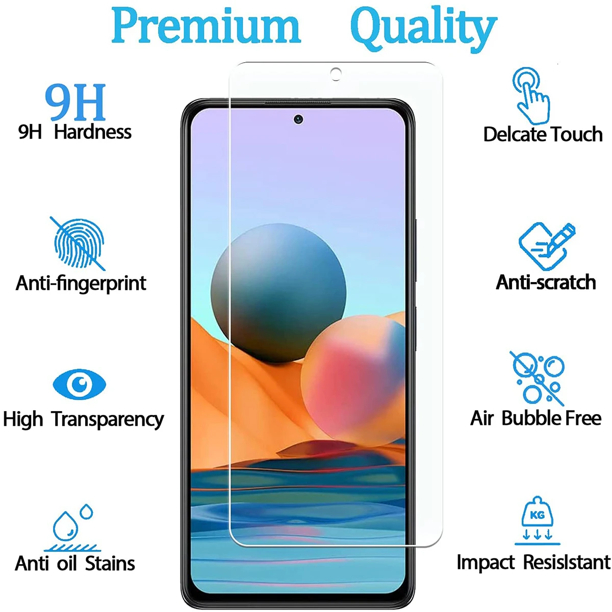 Protecteur d'écran pour Xiaomi Redmi Note 10 Pro, verre 9H Guatemala, film en verre, 2 pièces, 4 pièces