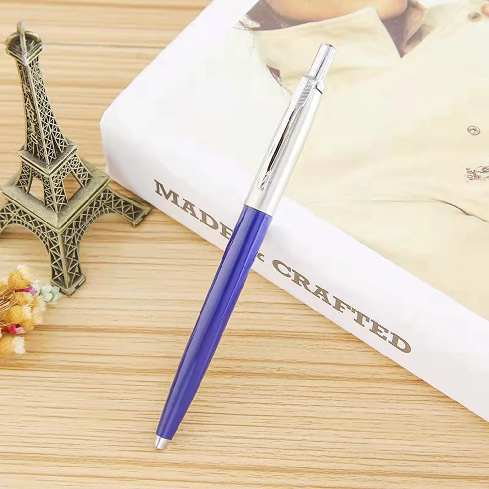 ボールペン新着商業金属ボールペンギフトペンコア溶剤ベースの自動ボールペン